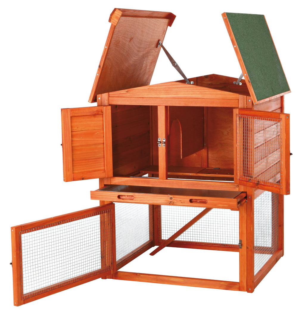 Outdoor Rabbit Hutch with Run N188