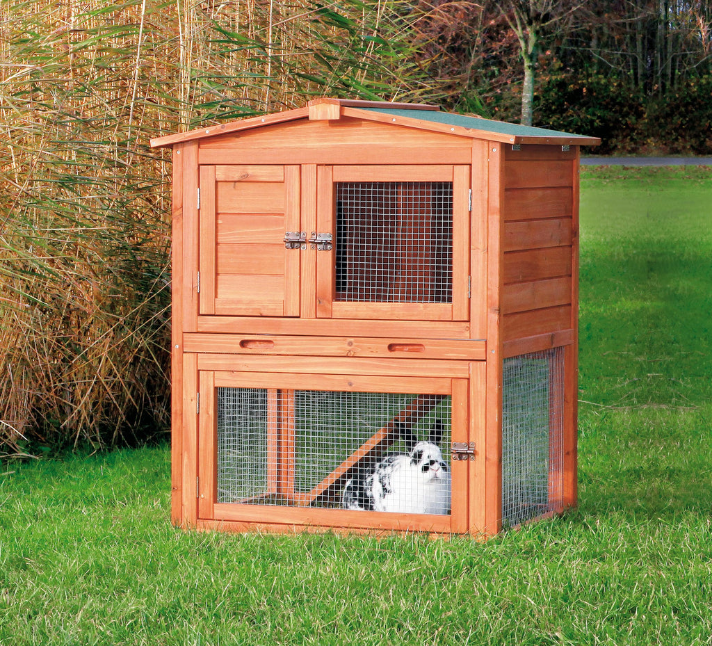 Outdoor Rabbit Hutch with Run N188